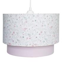 Lustre Tubular Duplo Jardim Rosa Quarto Bebê Infantil Menina Lustre Tubular Duplo Jardim Rosa Quarto Bebê Infantil Menina