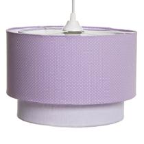 Lustre Tubular Duplo Lilás Quarto Bebê Infantil Menina