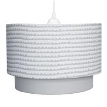 Lustre Tubular Duplo Ondinha Cinza Quarto Bebê Infantil Unissex Lustre Tubular Duplo Ondinha Cinza Quarto Bebê Infantil Unissex