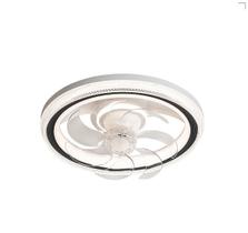 Lustre Ventilador Diamond LED Multicor Bluetooth Controle Remoto Bivolt