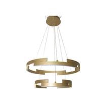 Lustres 2 Aneis Dourado de Teto Luminária Lustres 2 Aneis Dourado de Teto Luminária