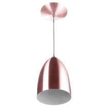 Lustres Pendente Cone Gold Rose Sala Cozinha Quarto