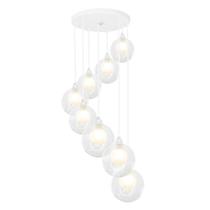 Lustres Pendentes Óctuplo Harmony Bolinha Branco Lustres Pendentes Óctuplo Harmony Bolinha Branco