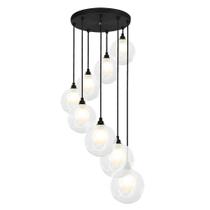 Lustres Pendentes Óctuplo Harmony Bolinha Preto Lustres Pendentes Óctuplo Harmony Bolinha Preto