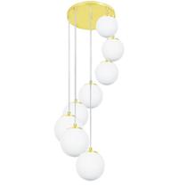 Lustres Pendentes Óctuplo Orby Bolinha Dourado Lustres Pendentes Óctuplo Orby Bolinha Dourado