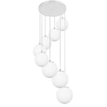 Lustres Pendentes Óctuplo Orby Bolinha Escovado Lustres Pendentes Óctuplo Orby Bolinha Escovado