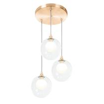 Lustres Pendentes Triplo Harmony Bolinha New Cobre Lustres Pendentes Triplo Harmony Bolinha New Cobre