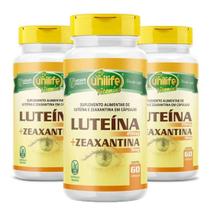 Luteína + Zeaxantina 60 Cápsulas 400mg Kit com 3 Luteína + Zeaxantina 60 Cápsulas 400mg Kit com 3