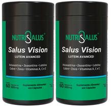 Luteina, Zeaxantina, Astaxantina, Complexo Com Vitaminas A, C, E, Zinco, Cobre, 60 Cápsulas Salus Vision Nutri Salus