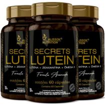Luteína + Zeaxantina + Ômega 3 Secrets Lutein 3x60 Cápsulas - Alisson Nutrition Luteína + Zeaxantina + Ômega 3 Secrets Lutein 3x60 Cápsulas - Alisson Nutrition
