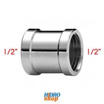 Luva 1/2" Rosca Rosca Cromada - 1000750 Luva 1/2" Rosca Rosca Cromada - 1000750