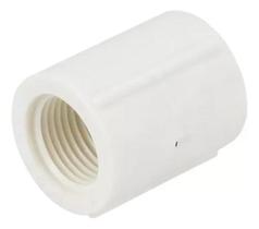 Luva 1/2 X 1/2 Rosca Interna Pvc Branca