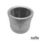 Luva 2.12 Polegadas Galvanizada Conexão Bsp Femea Platina Luva 2.12 Polegadas Galvanizada Conexão Bsp Femea Platina