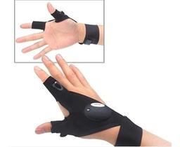 Luva 2 Dedos Lanterna Luz Led Consertos Reparos Pescaria Top Luva 2 Dedos Lanterna Luz Led Consertos Reparos Pescaria Top