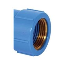 Luva 20mm X 1/2" Azul com Bucha Latão - Krona