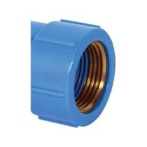 Luva 20mm X 1/2" Azul com Bucha Latão - Krona