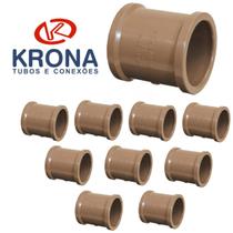 Luva 3/4 Krona 25mm Soldável Marrom -10 Peças