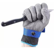 Luva Açougueiro Malha De Aço Inox Anti Corte Profissional Tamanho P Luva Açougueiro Malha De Aço Inox Anti Corte Profissional Tamanho P