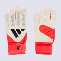 Luva Adidas Predator Training Branca e Vermelha