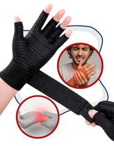 Luva Ajustável Sem Dedos para Suporte do Punho e Mobilidade das Mãos