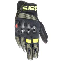 Luva Alpinestars Halo Preto/Amarelo Flúor Luva Alpinestars Halo Preto/Amarelo Flúor
