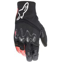 Luva Alpinestars Hyde XT Drystar XF Preto/Vermelho Flúor Luva Alpinestars Hyde XT Drystar XF Preto/Vermelho Flúor