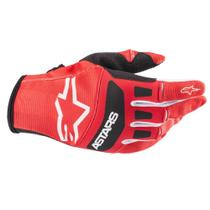 Luva Alpinestars Techstar 22 Vermelho Preto Cross Motocross