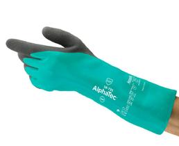Luva ansell alphatec 58-735 proteção química ca 43226