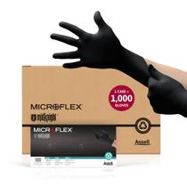 Luva Ansell MIDKNIGHT MK-296 Nitrilo S Preta 1000 Unidades