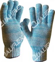 Luva anticorte tricotado e fios de aco keeper blue ca 41729 qualiflex