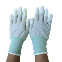 Luva Antiestática Dedo Emborrachado PU