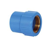 Luva Azul 25Mm X 3/4'' Soldável Com Rosca De Latão Krona