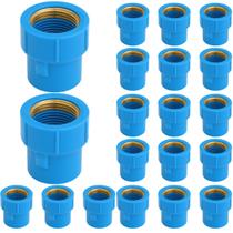 Luva Azul Bucha Latão 25mm x 3/4"pol 20 Peças Krona