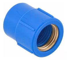 Luva Azul Soldável x Rosca c Bucha Latão 25 x 1/2 Shiva