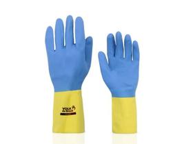 Luva Bicolor Neoprene Slim Azul/Amarela 37900 - Volk Luva Bicolor Neoprene Slim Azul/Amarela 37900 - Volk
