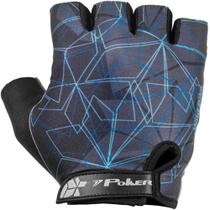 Luva bike antishock gel wild preto/chumbo/azul