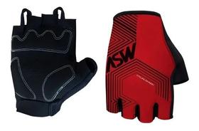 Luva Bike Asw Flex Polygon Meio Dedo Femi Vermelha Luva Bike Asw Flex Polygon Meio Dedo Femi Vermelha