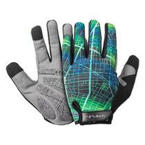 Luva Bike Dedo Longo Fechada Com Touch Poker Gel Antishock
