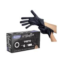 Luva Bompack Vinilflex Preta 100 Unidades G Luva Bompack Vinilflex Preta 100 Unidades G