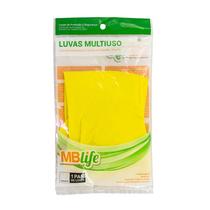 Luva borracha mb life medix amarela (p)
