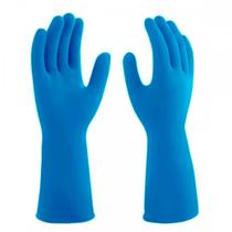 Luva Borracha Mucambo Azul Pro 137 Lisa Antiderrapante - 6-P . / Kit C/ 10 Pares Luva Borracha Mucambo Azul Pro 137 Lisa Antiderrapante - 6-P . / Kit C/ 10 Pares