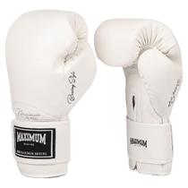 Luva Boxe E Muay Thai Kickboxing Classic White Maximum Power Face
