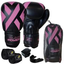 Luva Boxe Muay Thai Olimpo Esportes + Bandagem + Bucal