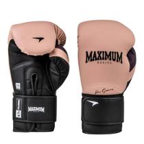 Luva Boxe Muay Thai Profissional Cor PRO Bege e Roxo Maximum Pro Séries Luva Boxe Muay Thai Profissional Cor PRO Bege e Roxo Maximum Pro Séries