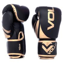 Luva Boxe Training - 10 Oz Preta e Dourada - Vollo Sports