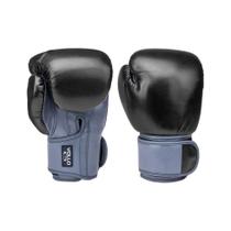 Luva Boxe Training - Tamanho: Preta e Cinza (10 OZ)