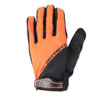 Luva br parts core solid laranja/preto