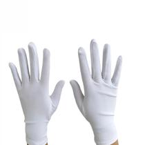 Luva branca curta 20cm Fantasia Papai noel ou mágico