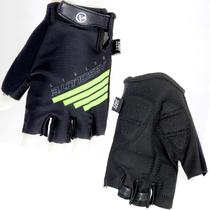 Luva Ciclismo Absolute Outfit Wild Meio Dedo Preto/Verde P