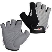 Luva Ciclismo Arbok Mirage Preta e Cinza Meio Dedo
